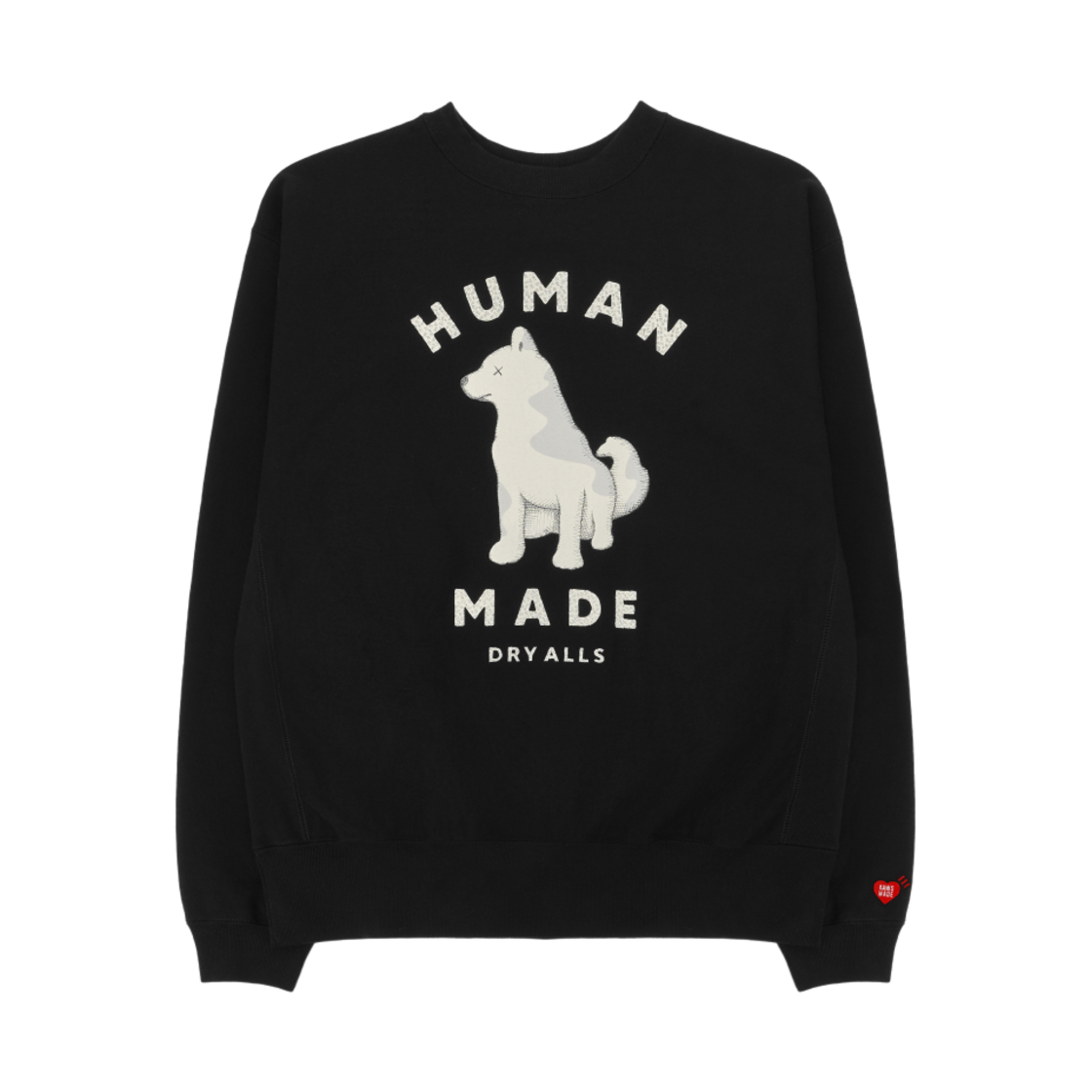 휴먼 메이드 x 카우스 스웨트셔츠 #2 블랙 - 서울 스토어 한정(Human Made x Kaws Sweatshirt #2 Black - Seoul Store Exclusive)