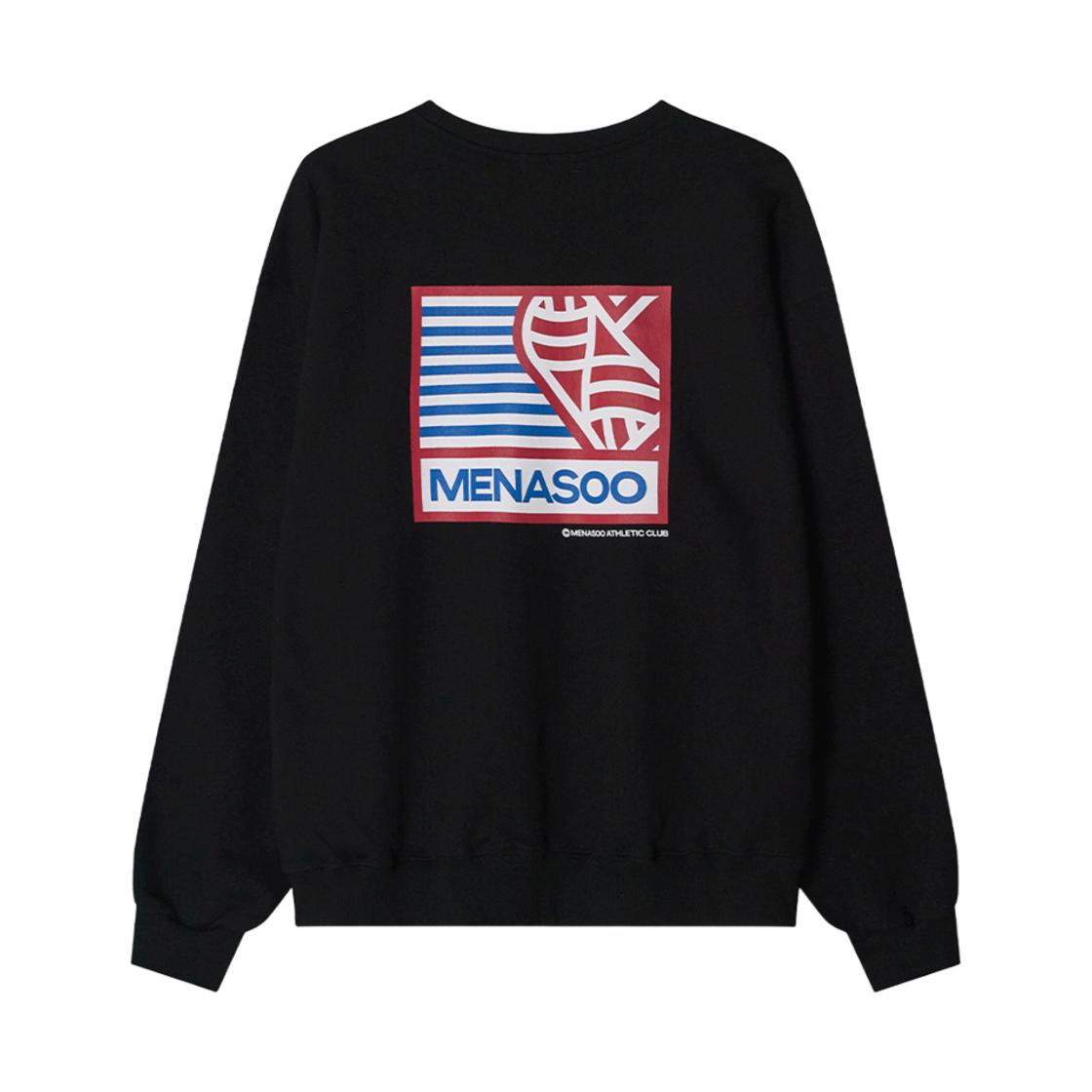 미나수 하트트랙 스웨트셔츠 블랙