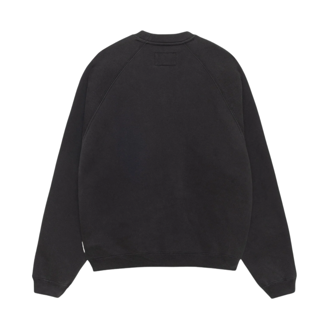 스투시 플리스 래글런 크루 워시드 블랙(Stussy Fleece Raglan Crew Washed Black) - 2