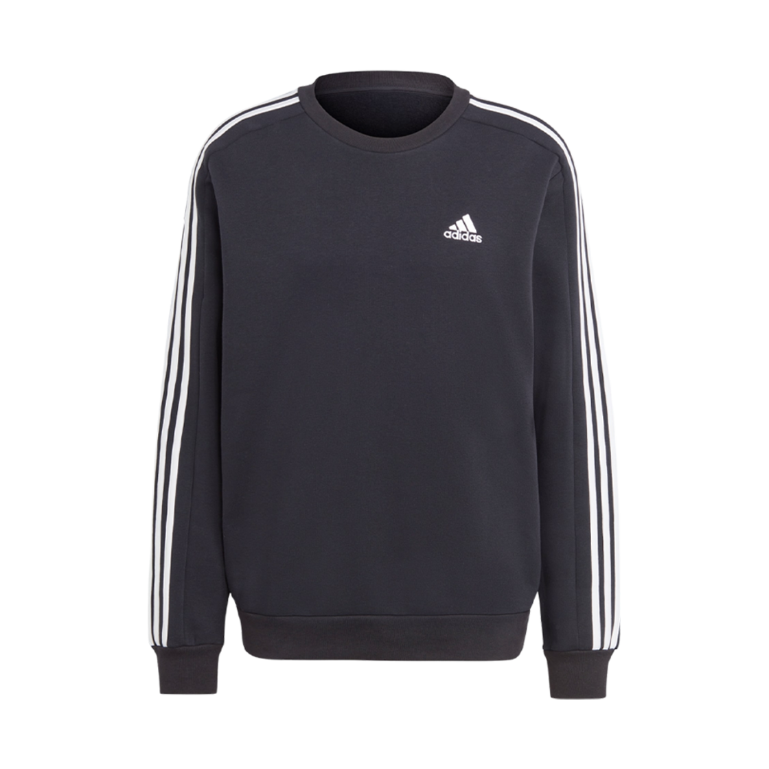 IB4027 Adidas Essentials Fleece 3S Sweatshirt Black - KR Sizing