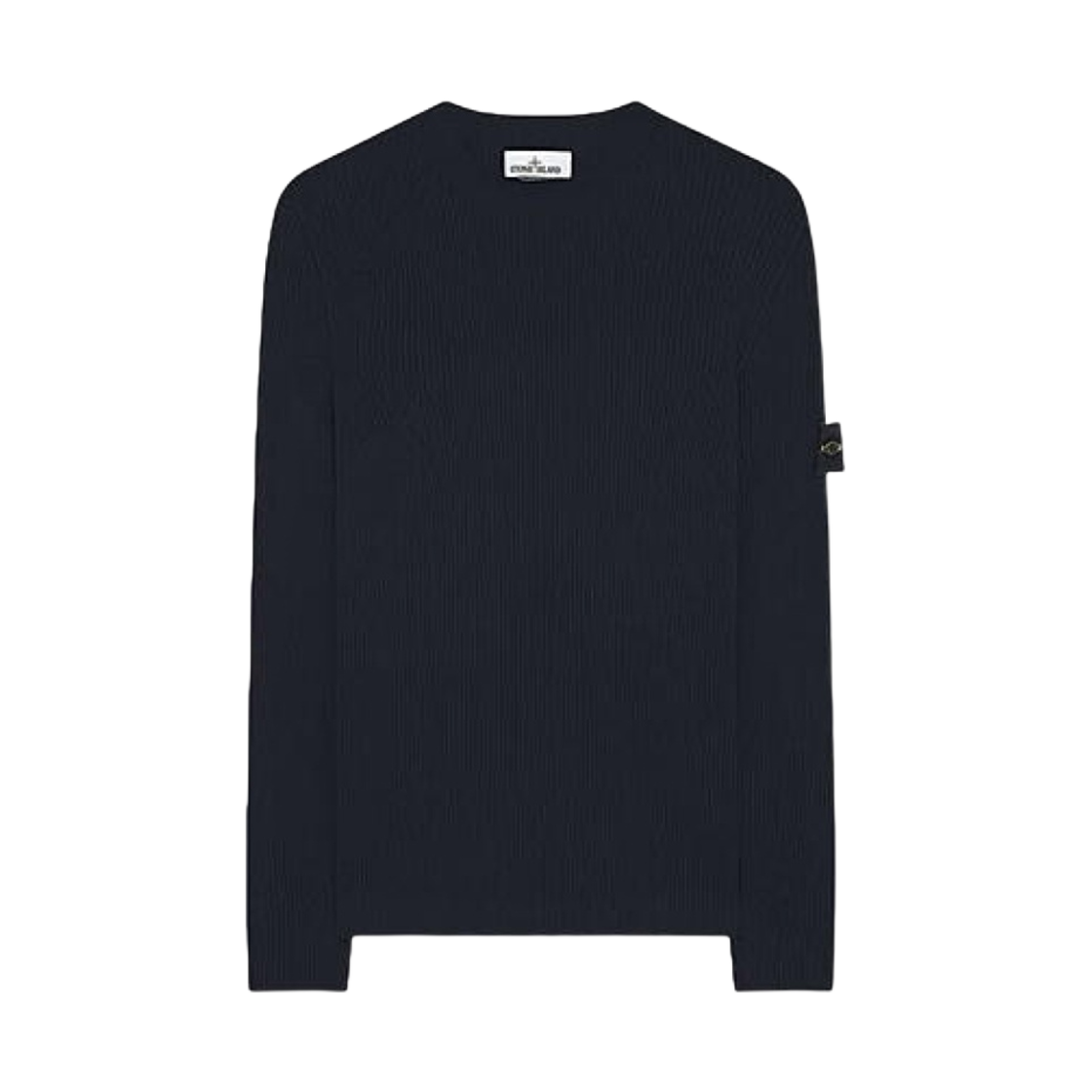스톤 아일랜드 521C2 풀 립 퓨어 울 크루넥 니트 마린 블루 - 20FW(Stone Island 521C2 Full Rib Pure Wool Crewneck Knit Marine Blue - 20FW) - 1