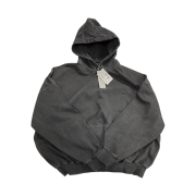 Undermycar Mu.08 Anti Fxxking Logo Play Oversized Pigment Hoodie Gray