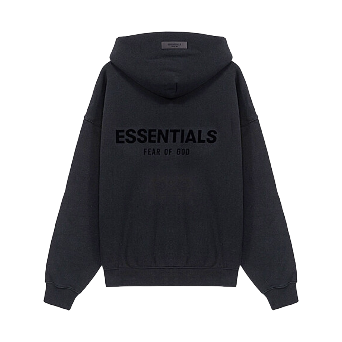 에센셜 로고 후드 블랙 - 22FW