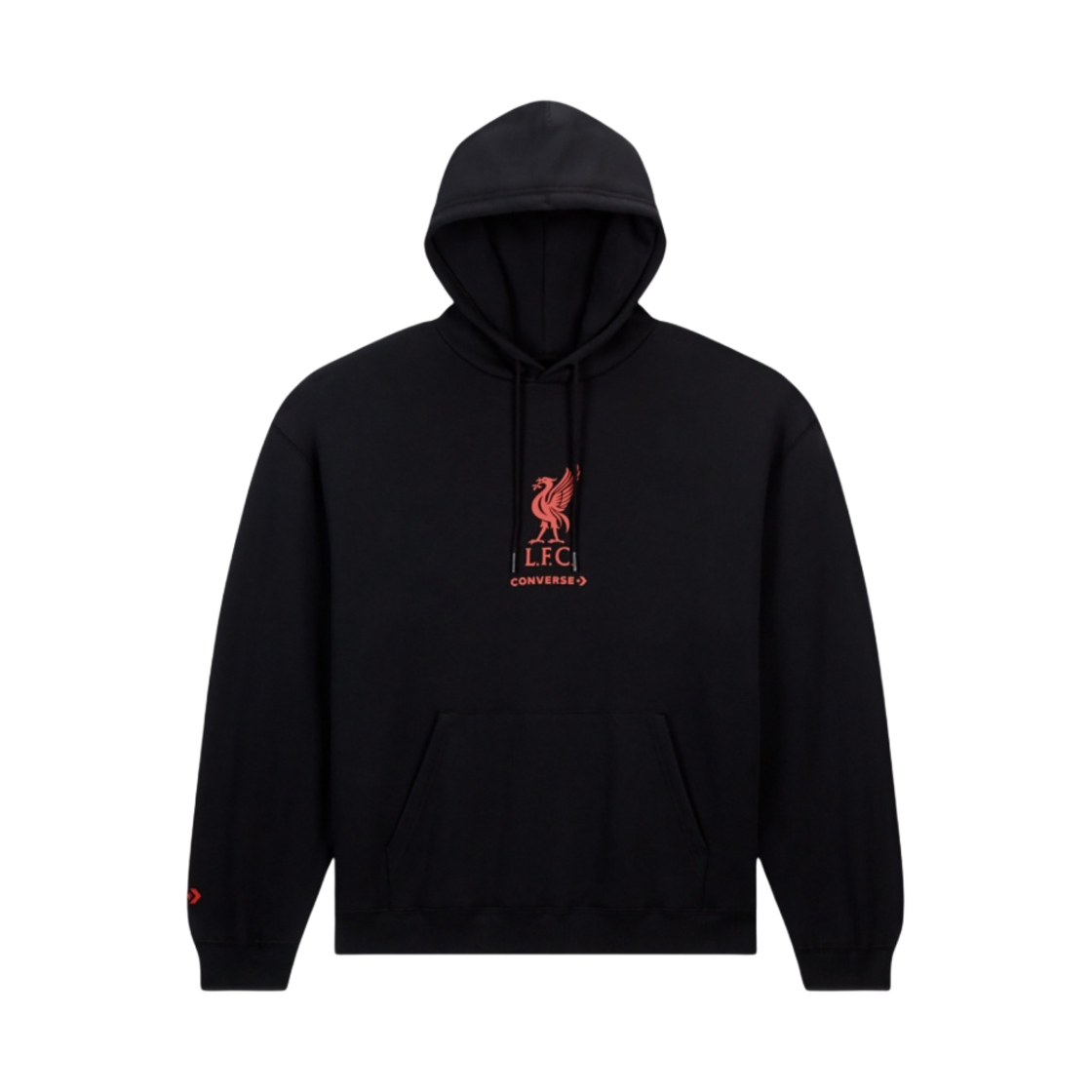 컨버스 x 리버풀 FC 루즈핏 후드 블랙(Converse x Liverpool FC Loose-Fit Hoodie Black)