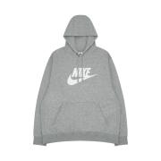 Nike NSW Club Fleece Graphic Pullover Hoodie Grey Heather - US/EU