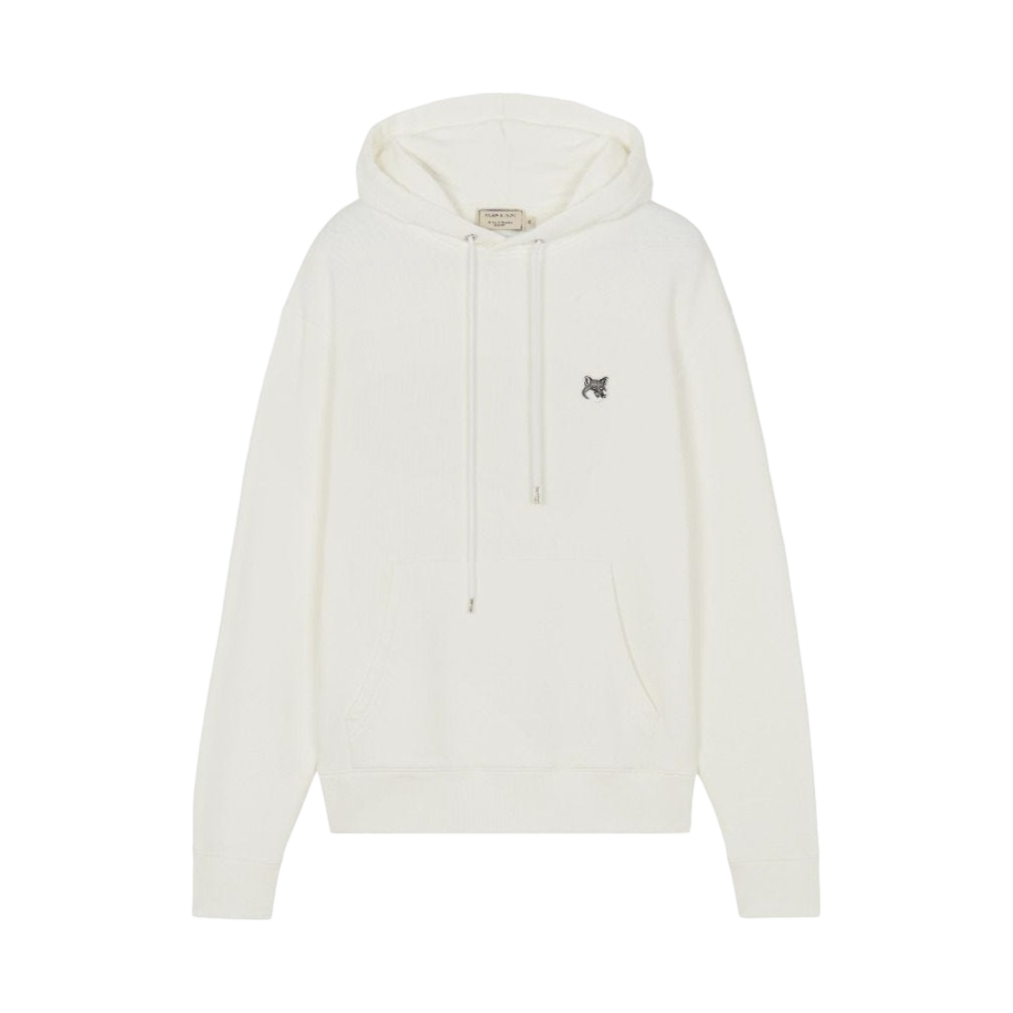 메종 키츠네 그레이 폭스 헤드 패치 클래식 후드 에크루(Maison Kitsune Grey Fox Head Patch Classic Hoodie Ecru)