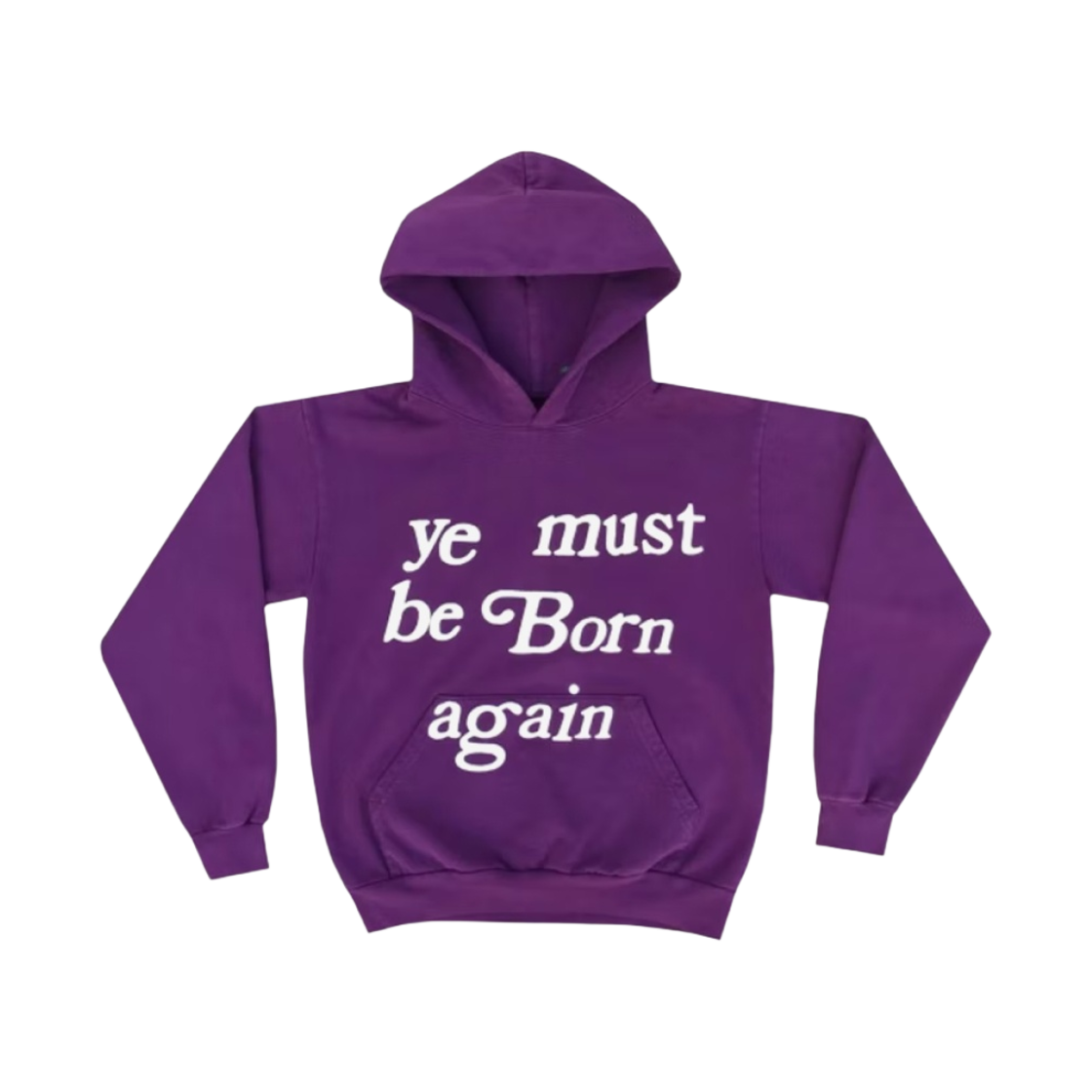 - Cactus Plant Flea Market Born Again Hooded Sweatshirt Purple