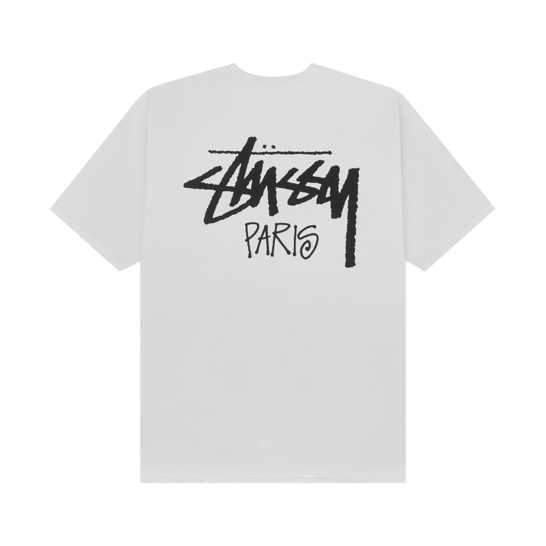 스투시 스탁 파리 티셔츠 화이트(Stussy Stock Paris T-Shirt White)