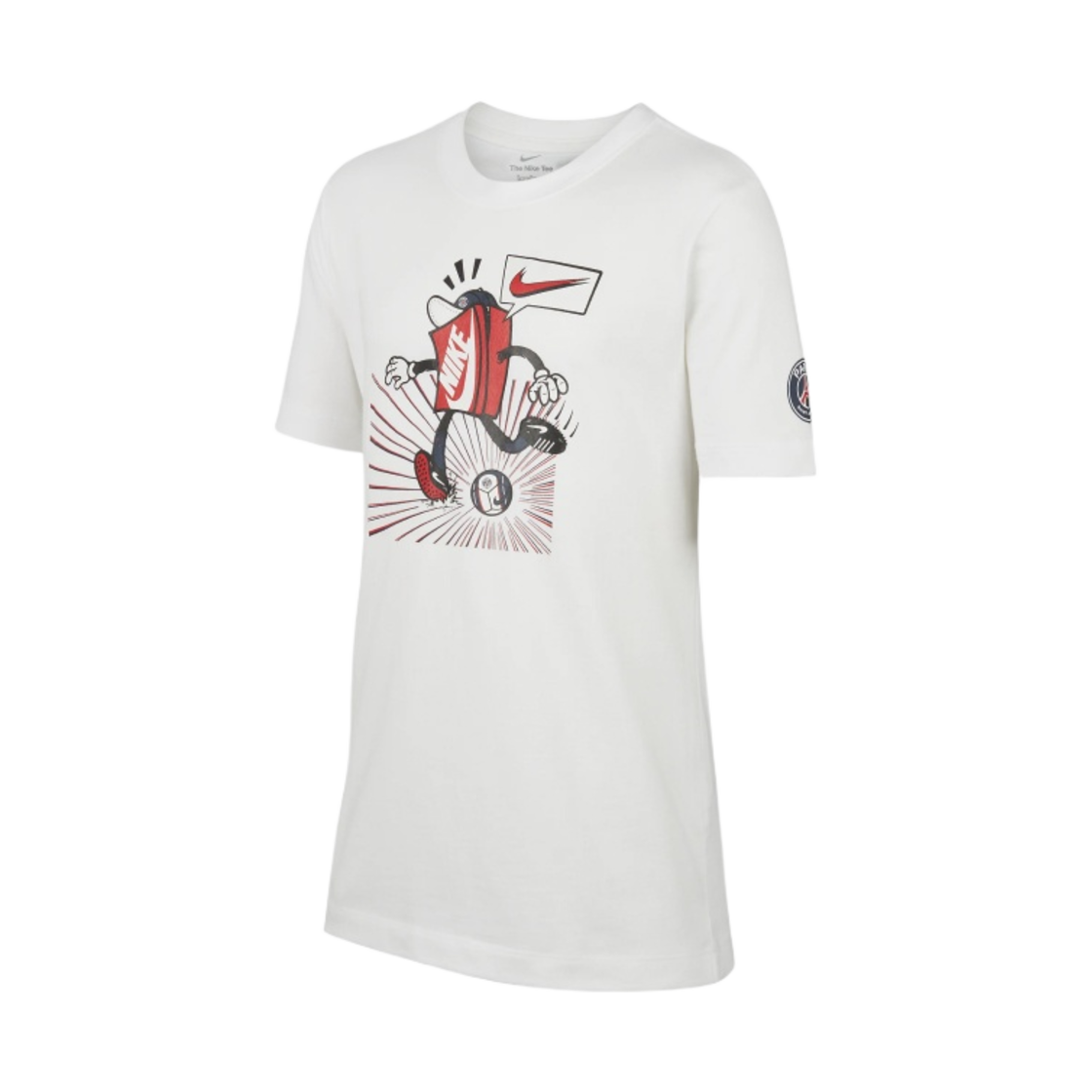(키즈) 나이키 파리 생제르맹 사커 티셔츠 화이트 - US/EU((Kids) Nike Paris Saint-Germain Soccer T-Shirt White - US/EU) - 1