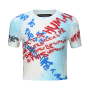 [KREAM 단독] ADSB Andersson Bell Essential Women Jenny Sprayed Lettering T-Shirt White