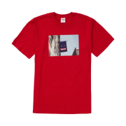 Supreme Banner T-Shirt Red - 19FW