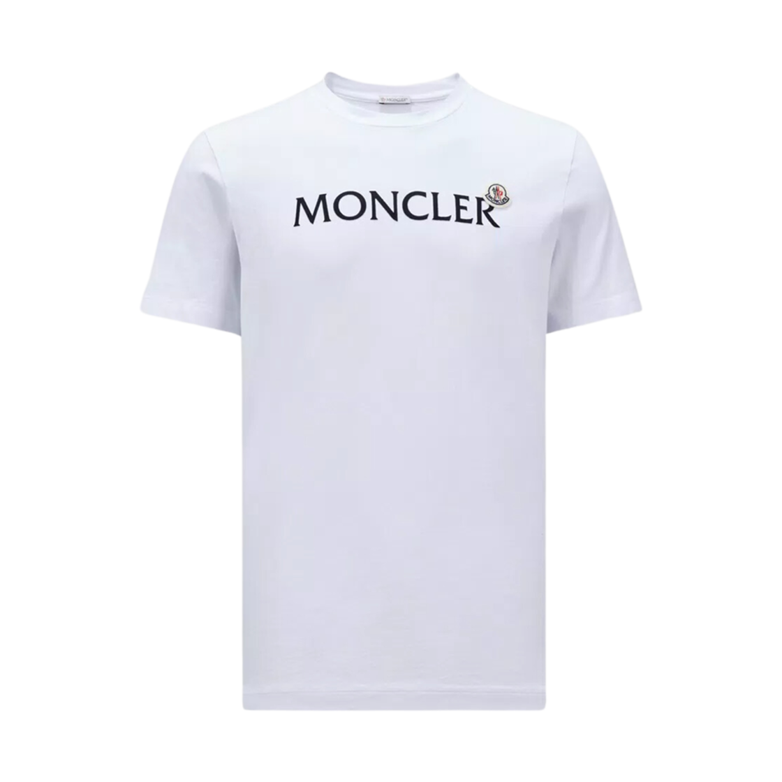 J2-091-8C00024-8390T-001 Moncler Flocked Logo T-Shirt White - 24FW