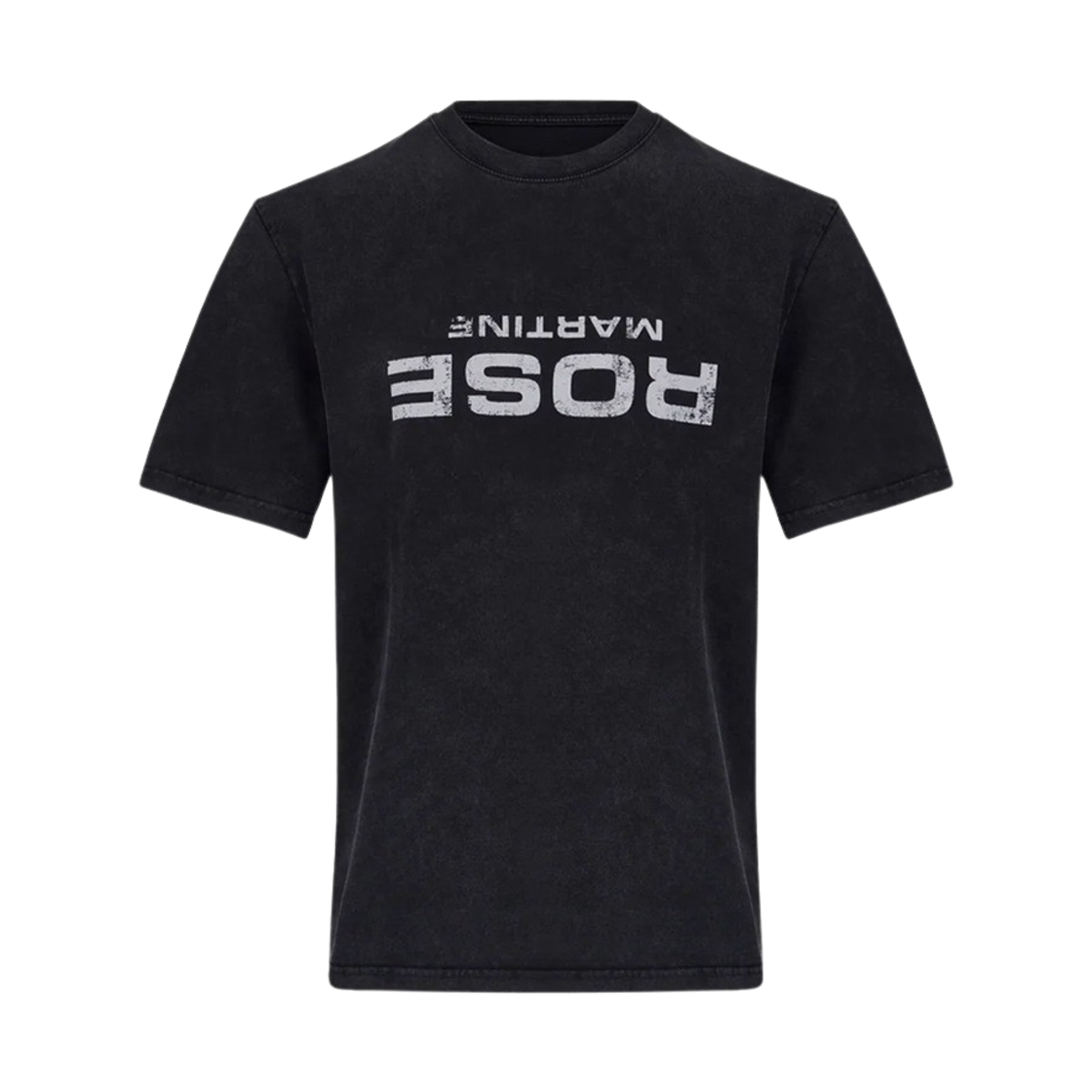 KM4DTSSMR11BK Martine Rose Classic T-shirt Black Washed Rose - 24FW