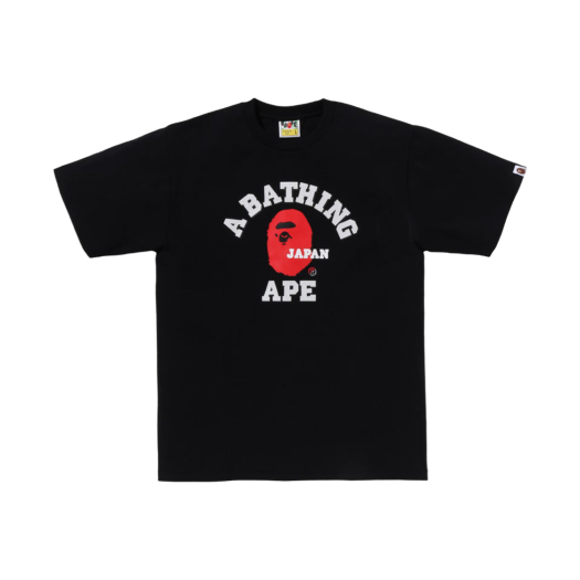 BAPE Japan College T-Shirt Black