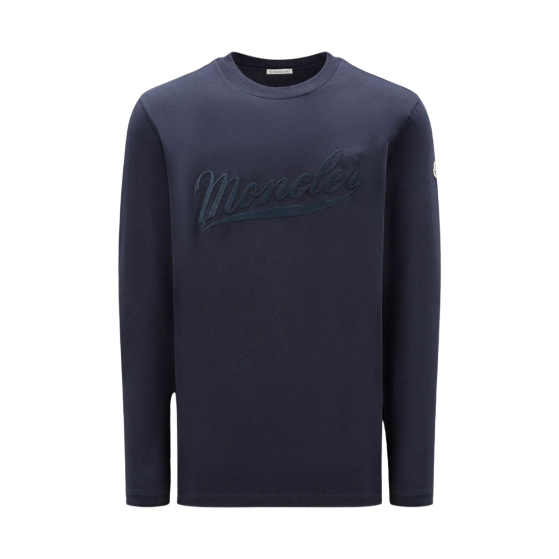 몽클레르 로고 롱슬리브 티셔츠 네이비 블루 - 23SS(Moncler Logo Long Sleeve T-Shirt Navy Blue - 23SS) - 1