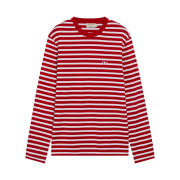 Maison Kitsune Tricolor Fox Patch Classic Marin T-Shirt Red