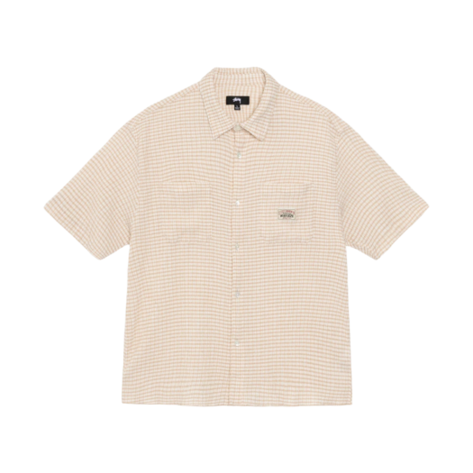 스투시 크링클 숏슬리브 셔츠 블랙 | Stussy | KREAM