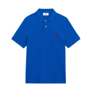 AMI de Coeur Polo Shirt Royal Blue - 21FW