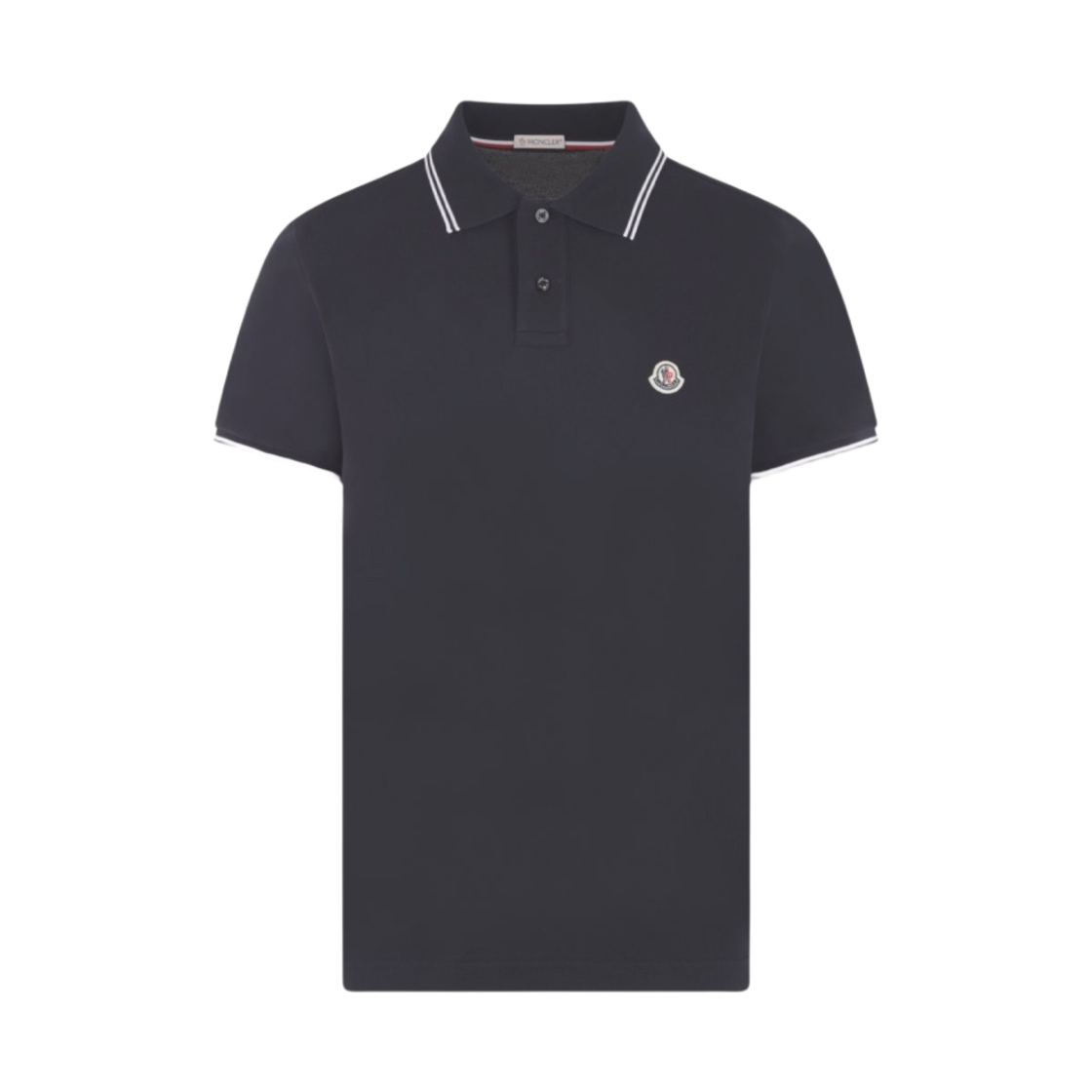 I1-091-8A00006-84556-77X Moncler Logo Polo Shirt Navy Blue - 23SS