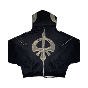 IATF x Skoot Grow Op Hood Zip Up Black