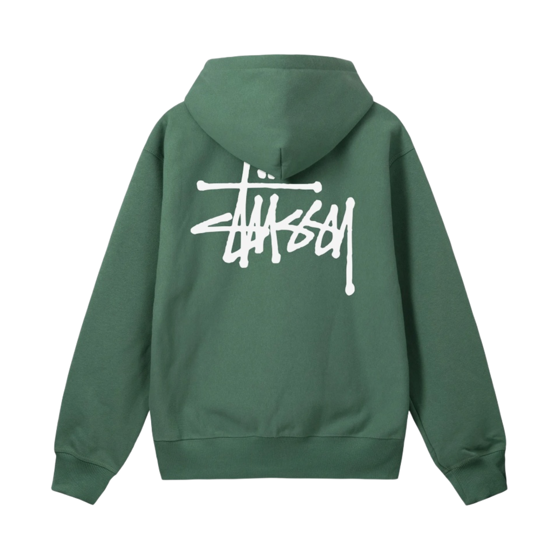 스투시 베이직 스투시 후드 집업 그린 2022(Stussy Basic Stussy Zip Hoodie Green 2022) - 2