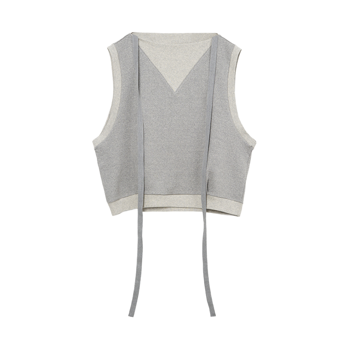 경 타이 오버사이즈 베스트 그레이(Gyeong Tie Oversized Vest Gray)