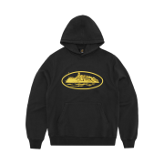 Corteiz Alcatraz Hoodie V2 Black Yellow