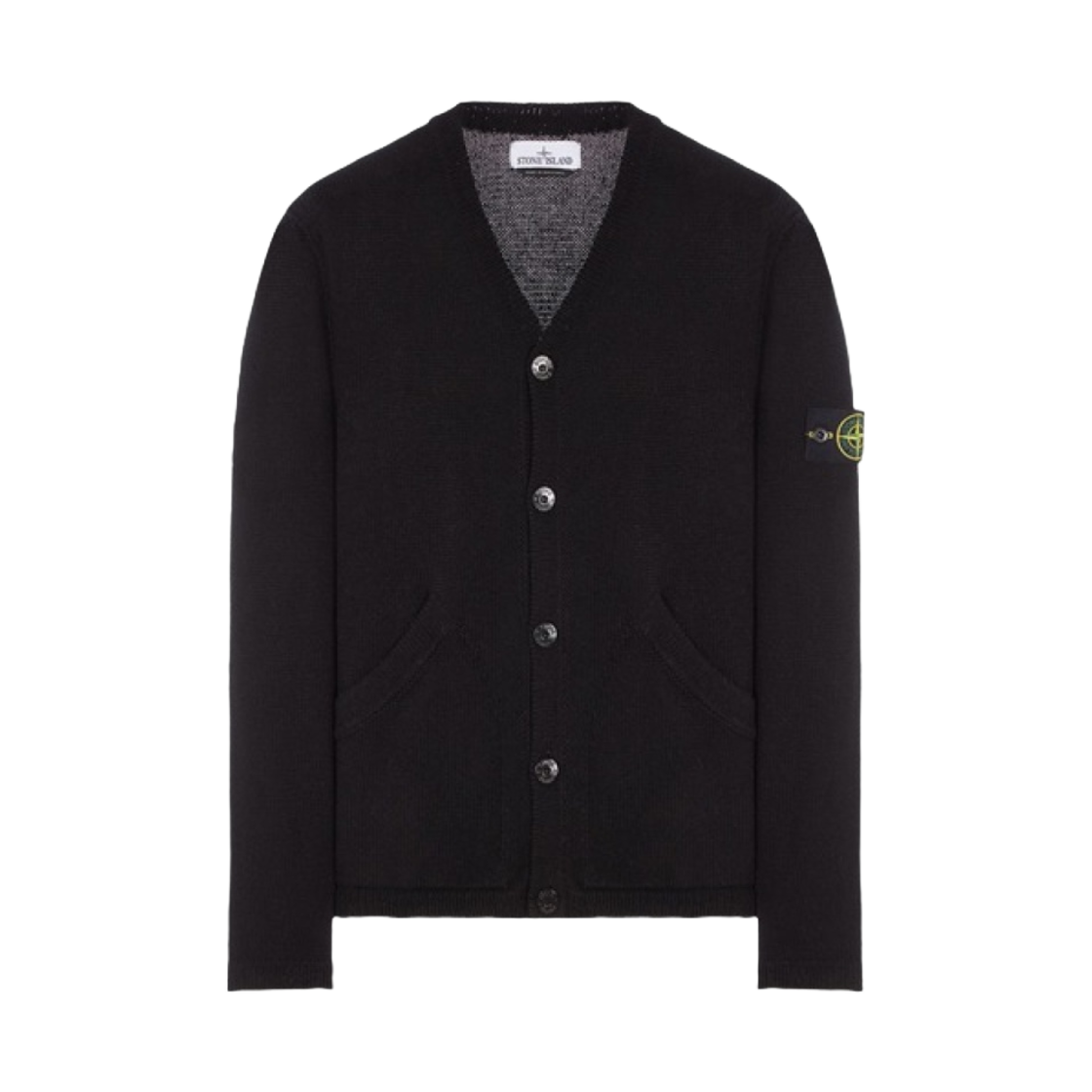 24fw STONE ISLAND(ストーンアイランド) ブラックカーディガン 105