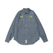 Human Made Chambray L/S Shirt Blue