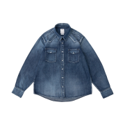 Visvim Social Sculpture Shirt DMGD Indigo - 23SS