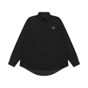 MUCENT Loose-Fit See Through Shirt Black