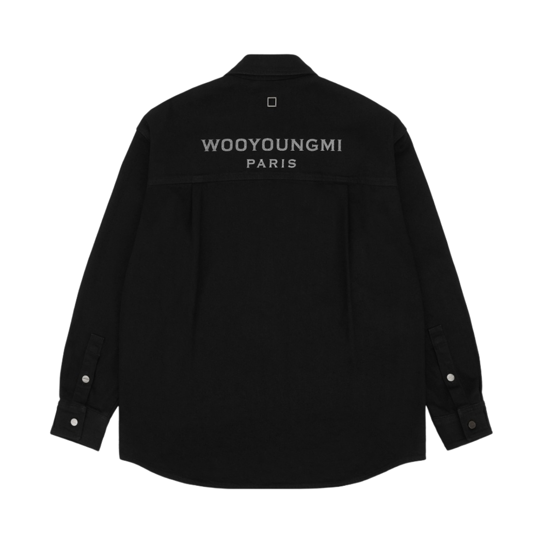 Tシャツ・カットソー WOOYOUNGMI 25SS Black Back Logo T-Shirt W251TS07708B Black Flower Back Logo T-Shirt - WOOYOUNGMI