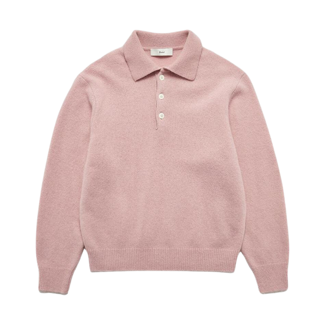 던스트 칼라드 베이비 알파카 스웨터 소프트 핑크(Dunst Collared Baby Alpaca Sweater Soft Pink) - 1