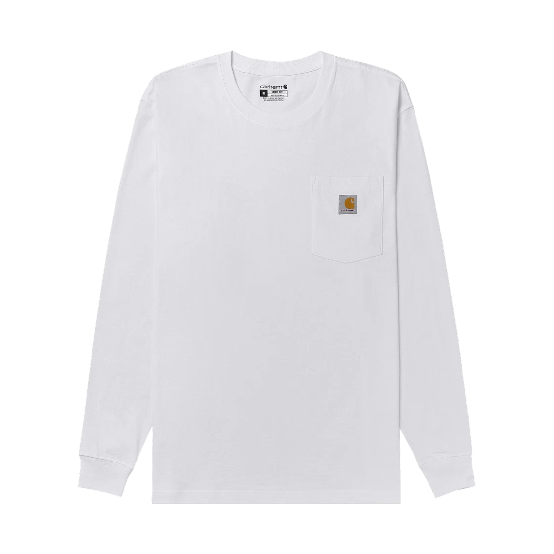 Carhartt Carhartt Loose Fit Heavyweight Regular Long Sleeve Pocket T-Shirt White · XS