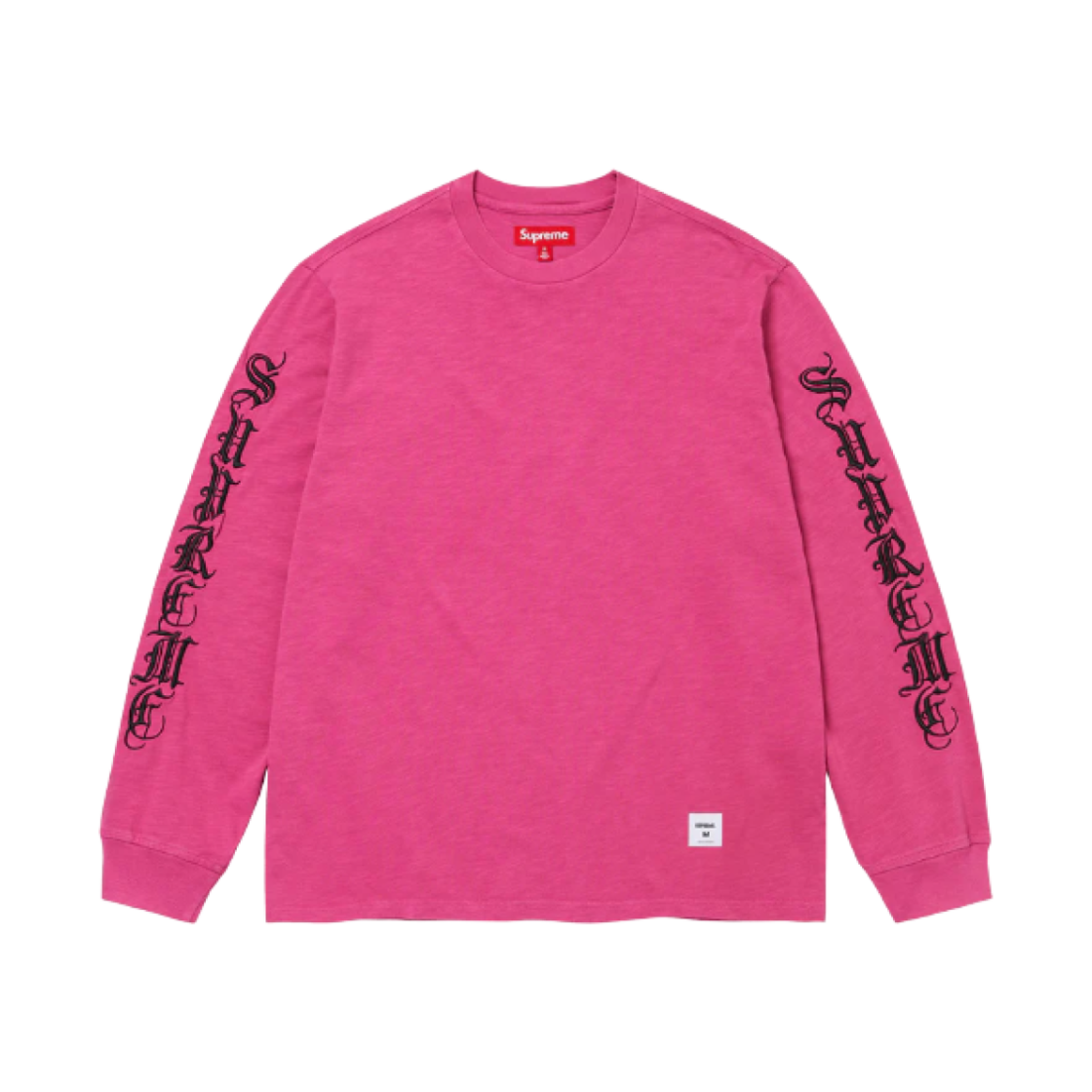 슈프림 올드 잉글리시 롱슬리브 탑 마젠타 - 24FW