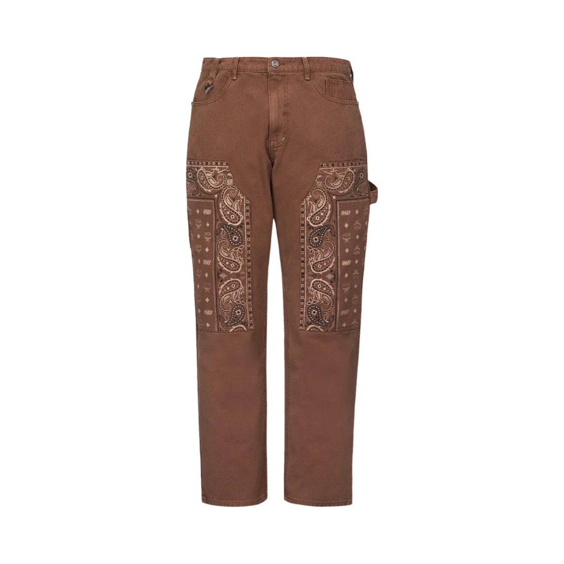 MHPFSMM084A MCM x Kasina Cotton Oxford Carpenter Pants Washed Cognac
