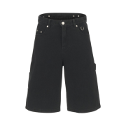 Thevinylhouse Carpenter Denim Shorts Black