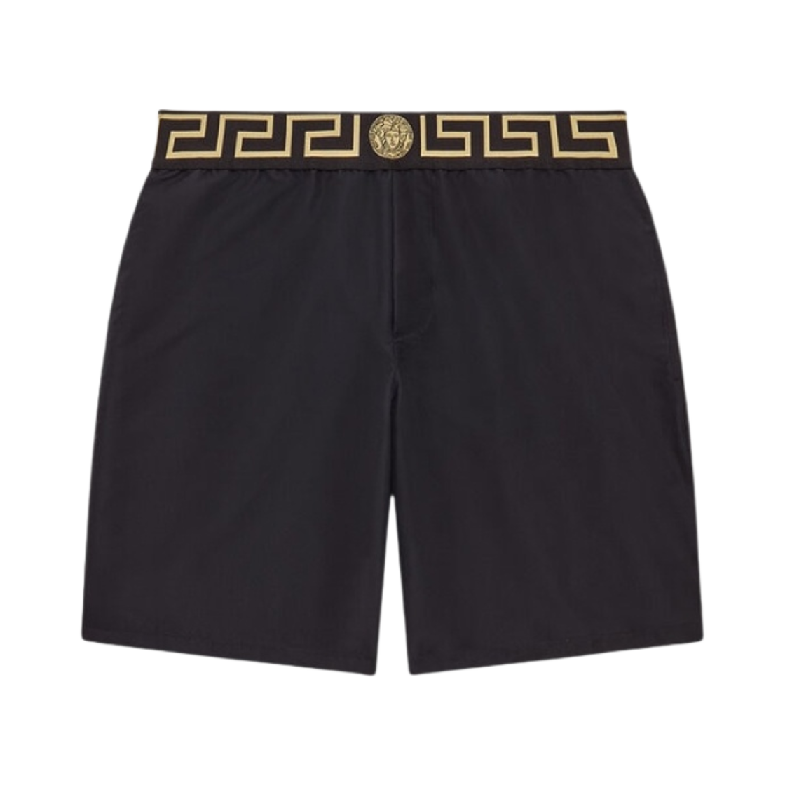 ABU01023-A232415-A80G Versace Greca Border Board Shorts Black