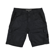 Stone Island L1029 Seersucker Cargo Bermuda Shorts Black - 20SS