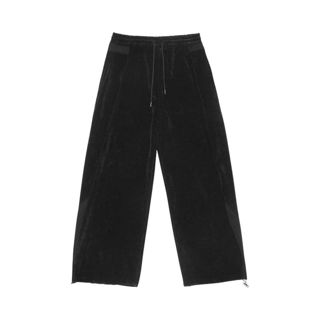 알렌느 벨루어 폴딩 스웨트팬츠 블랙