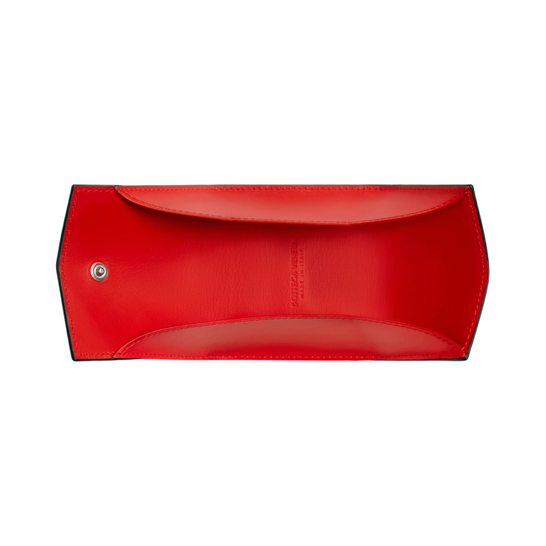 보테가 베네타 폴드 코인 지갑 블랙 레드스톤(Bottega Veneta Folded Coin Purse Black Redstone) - 2