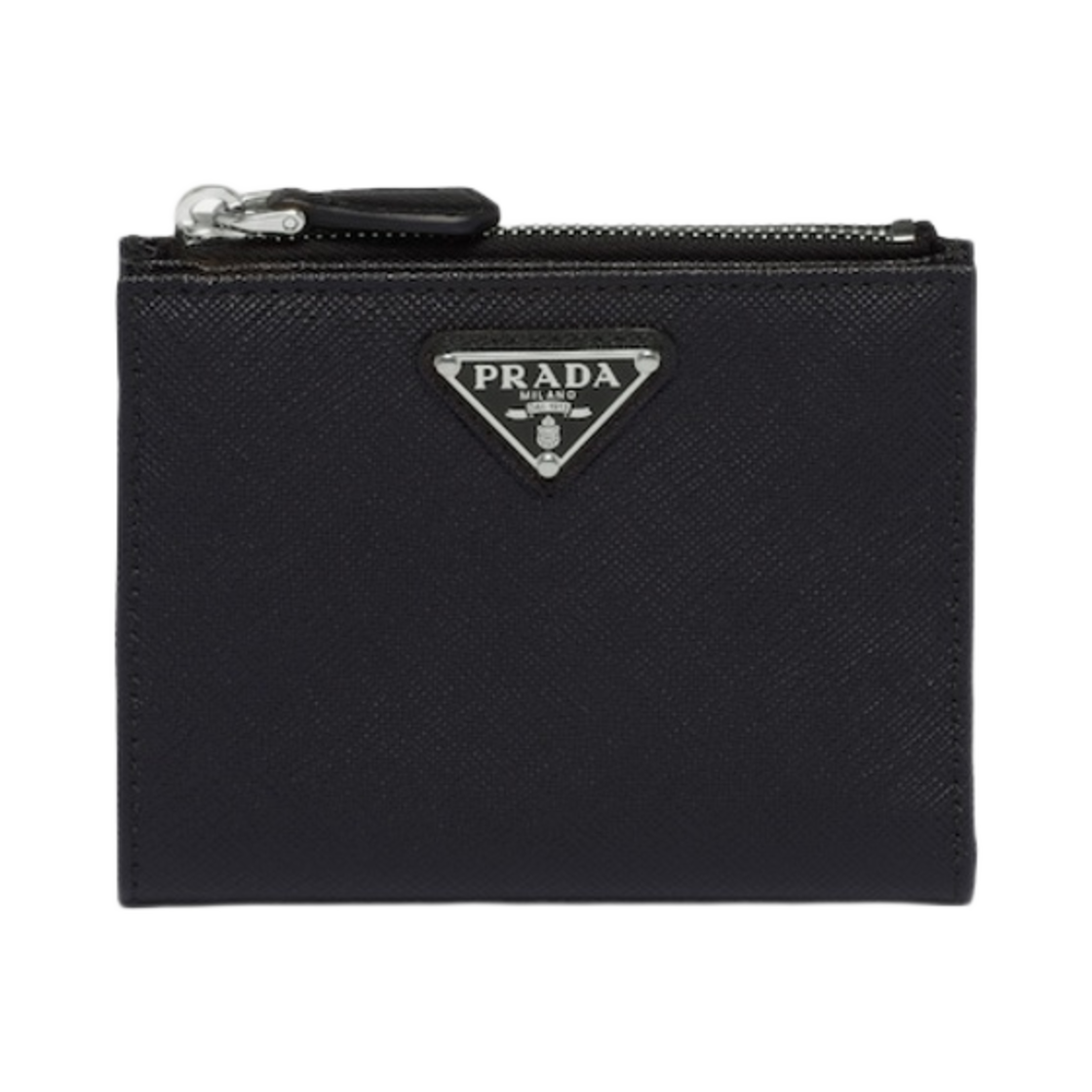 1ML050-QHH-F0632 Prada Small Saffiano Leather Wallet Black