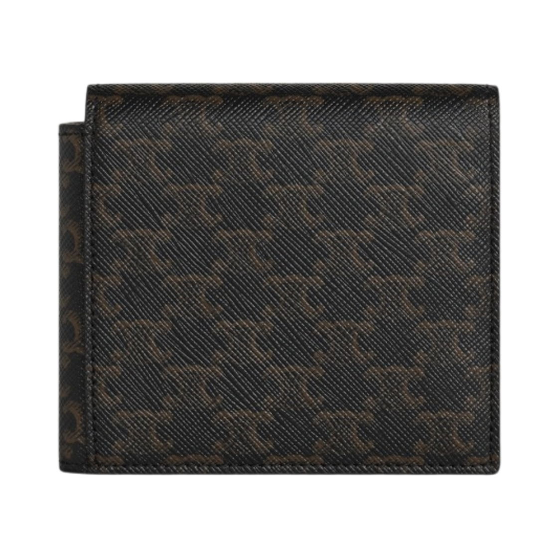 셀린느 트리옹프 캔버스 & 램스킨 플랩 오리가미 지갑 탄(Celine Flap Origami Wallet in Triomphe Canvas and Lambskin Tan) - 4