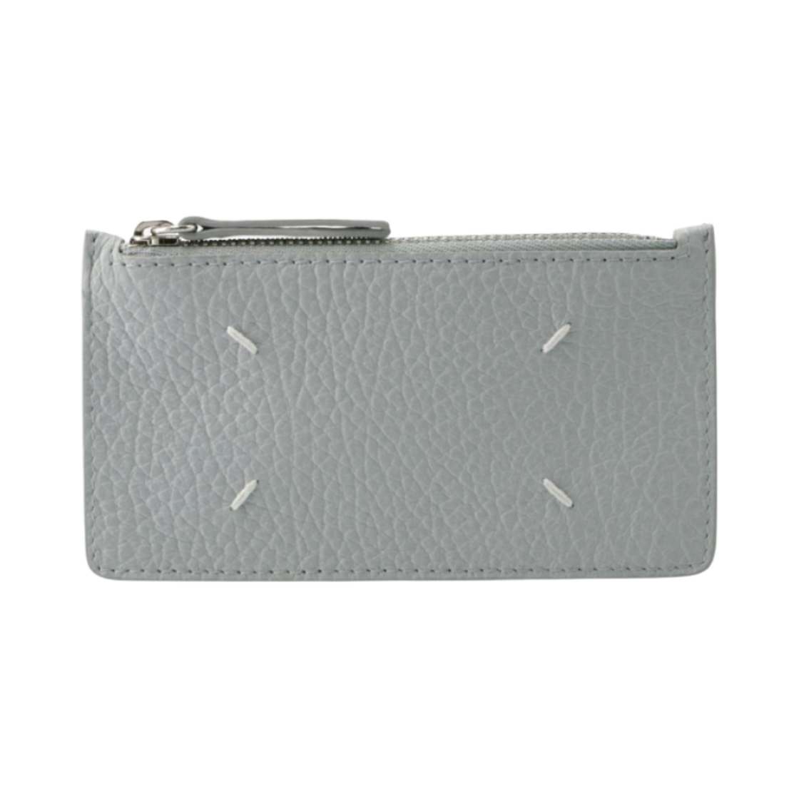 메종 마르지엘라 스티치 레더 지퍼 카드 홀더 페일 블루(Maison Margiela Stitch Leather Zipped Card Holder Pale Blue) - 1