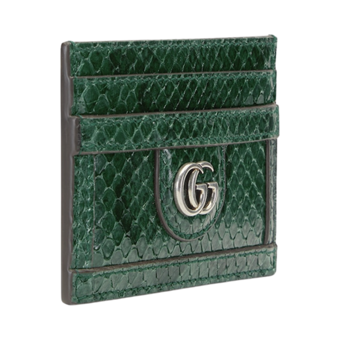 구찌 파이썬 카드 케이스 더블 G 다크 그린(Gucci Python Card Case with Double G Dark Green) - 2