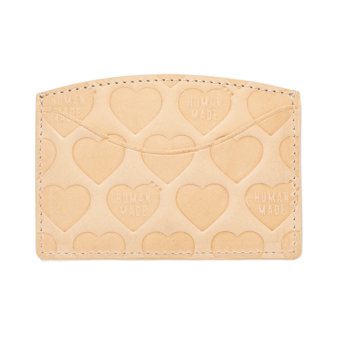 HM29GD040 Human Made Leather Card Case Beige