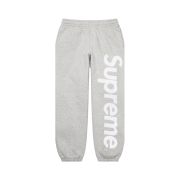 Supreme Satin Applique Sweatpants Heather Grey - 22FW