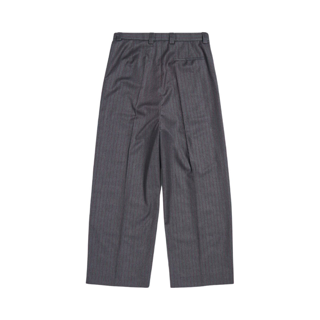 773248TPT051360 Balenciaga Loose Tailored Pants Grey Red - #2