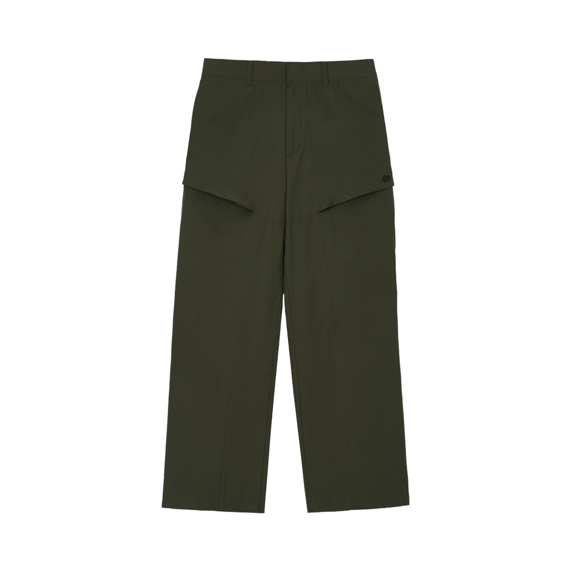 KB1PT1208MKH KALA PATTHAR CN Wide Ankle Zipped Cargo Pants Khaki