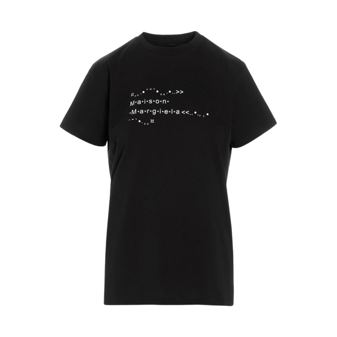 (W) 메종 마르지엘라 폰트 제너레이터 티셔츠 블랙((W) Maison Margiela Font Generator T-Shirt Black) - 1